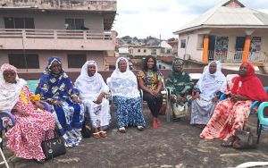 women group with Hatie in Kumasi