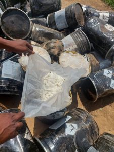 suspected sodium cyanide