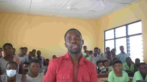 Mr. Bacholo Katongtia Eric, a teacher at the school