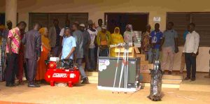 The District Chief Executive (DCE) for Wa East, Hon. Adamu Shaibu, alongside the District Coordinating Director, Mr. Alidu Abubakari, led the presentation of the items.