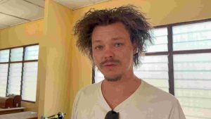 Nejc Skofic, a member of the "Yagayagas" the Slovenia-based band 