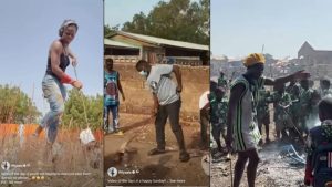 "If you care about rubbish, pick up a rake and join me. Don't just stand there and pretend you didn't see." (Wiyaala, Facebook)